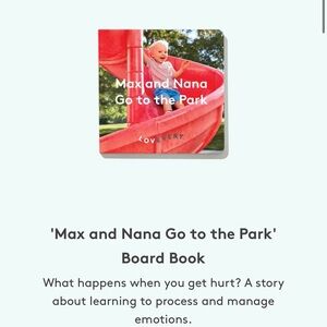 Lovevery 'Max and Nana Go to the Park' Board Book - Red